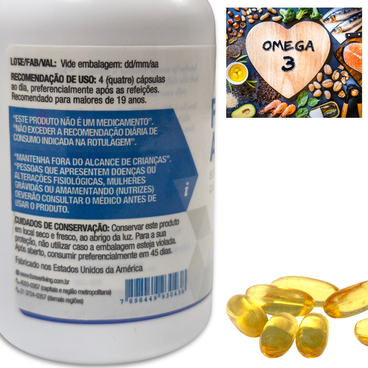 Forever Arctic Sea Omega 3 Óleo de Peixe 60 capsulas - Imagem 6