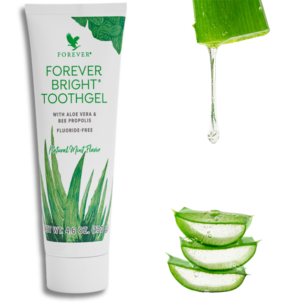 KIt 4 Forever Bright Toothgel Creme Dental Sem Fluor Adulto Infantil - Imagem 5