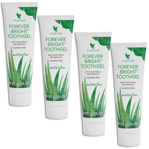 KIt 4 Forever Bright Toothgel Creme Dental Sem Fluor Adulto Infantil