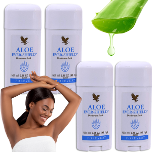 Aloe Ever-Shield Deodorant Plus - 4 desodorantes stick