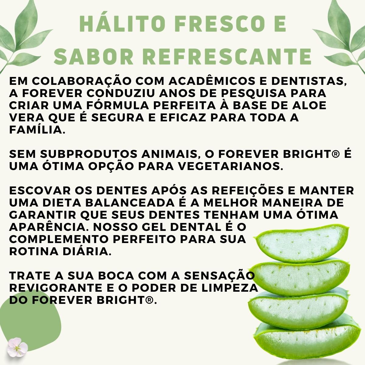 KIt 4 Forever Bright Toothgel Creme Dental Sem Fluor Adulto Infantil - Imagem 3