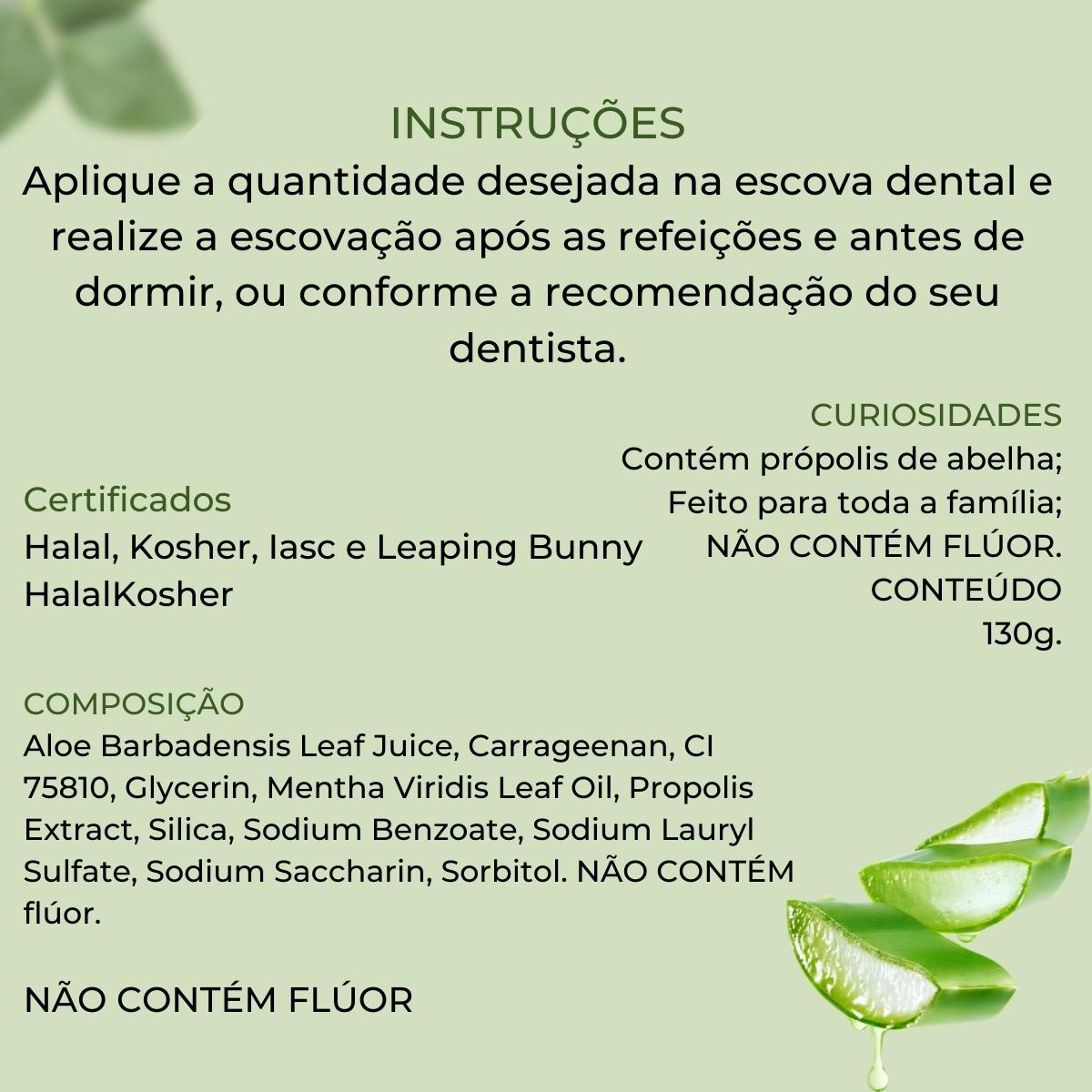 KIt 4 Forever Bright Toothgel Creme Dental Sem Fluor Adulto Infantil - Imagem 2