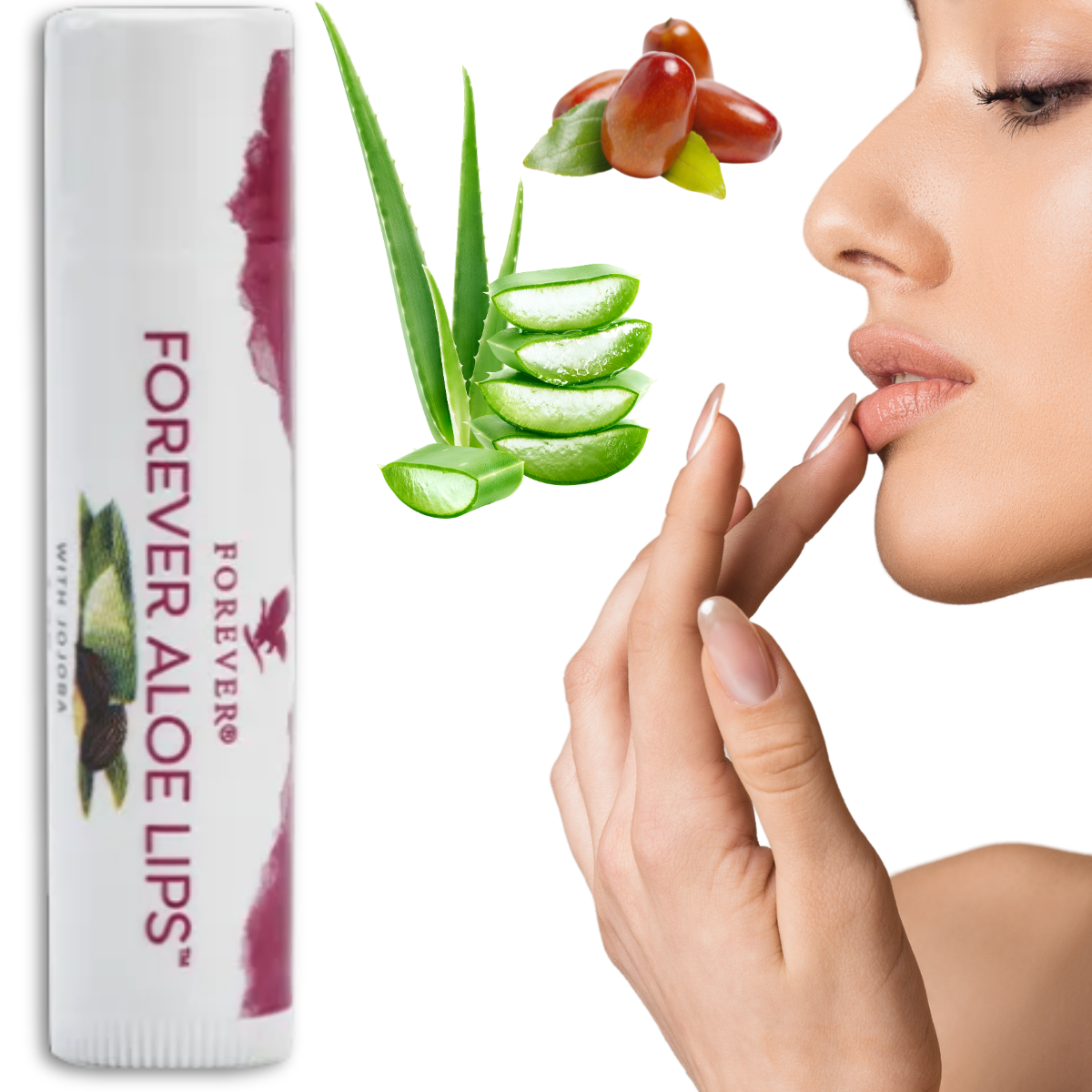 Lips Aloe Vera Forever Com Jojoba Labios Ressecados Hidratante