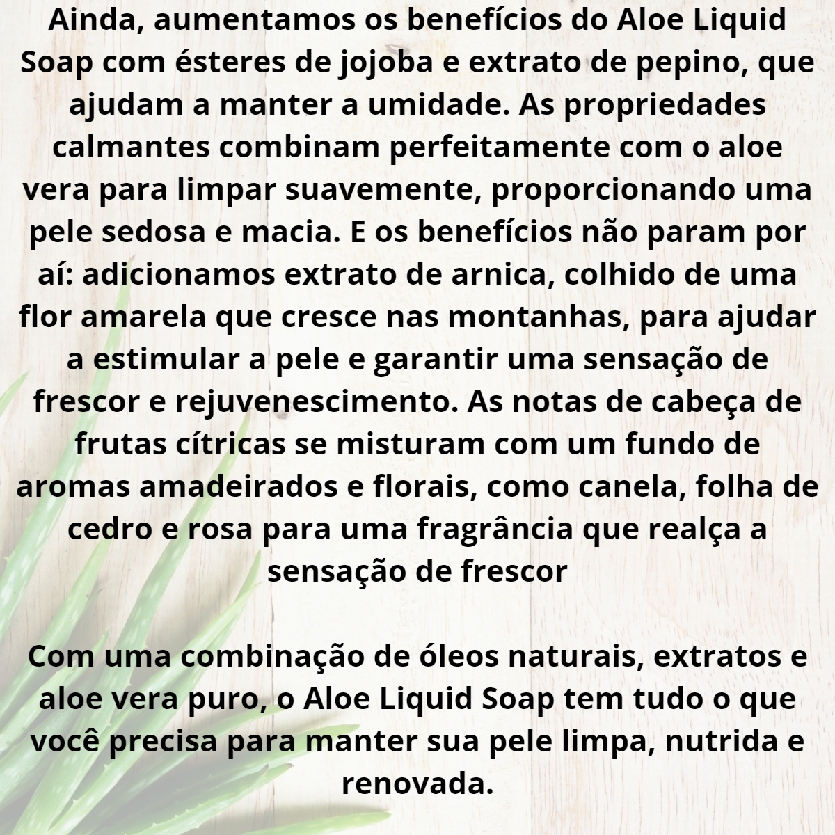 Aloe Liquid Soap Sabonete Liquido Aloe Vera Corpo Todo Banho - Imagem 4