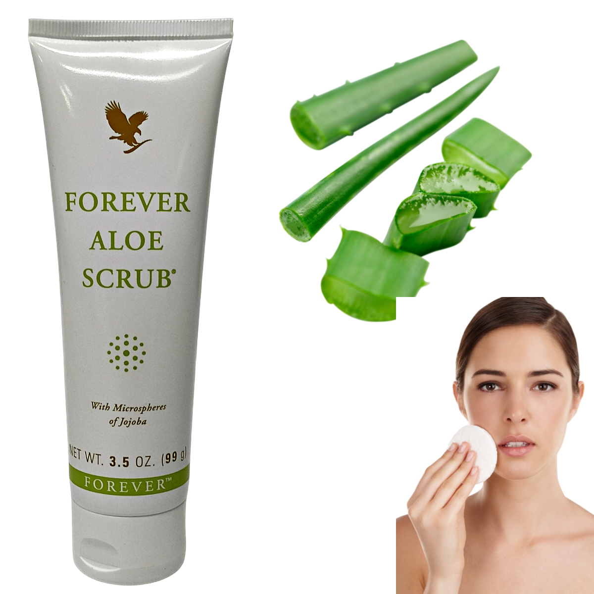 Forever Aloe Scrub Esfoliante Pele Rosto Corpo Aloe Vera