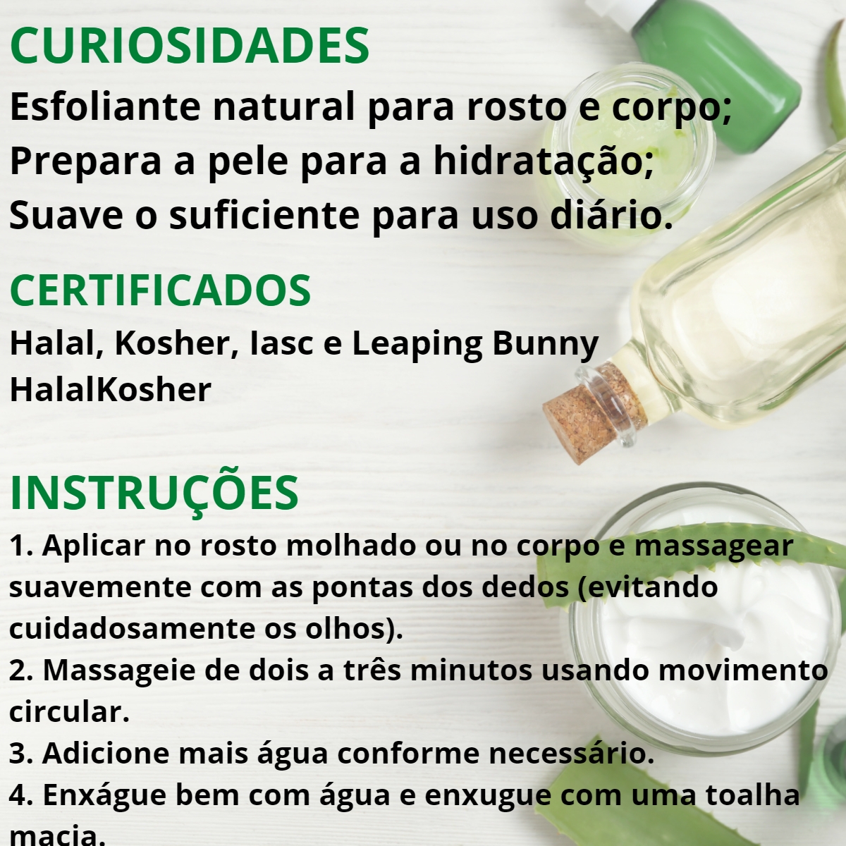 Forever Aloe Scrub Esfoliante Pele Rosto Corpo Aloe Vera - Imagem 4