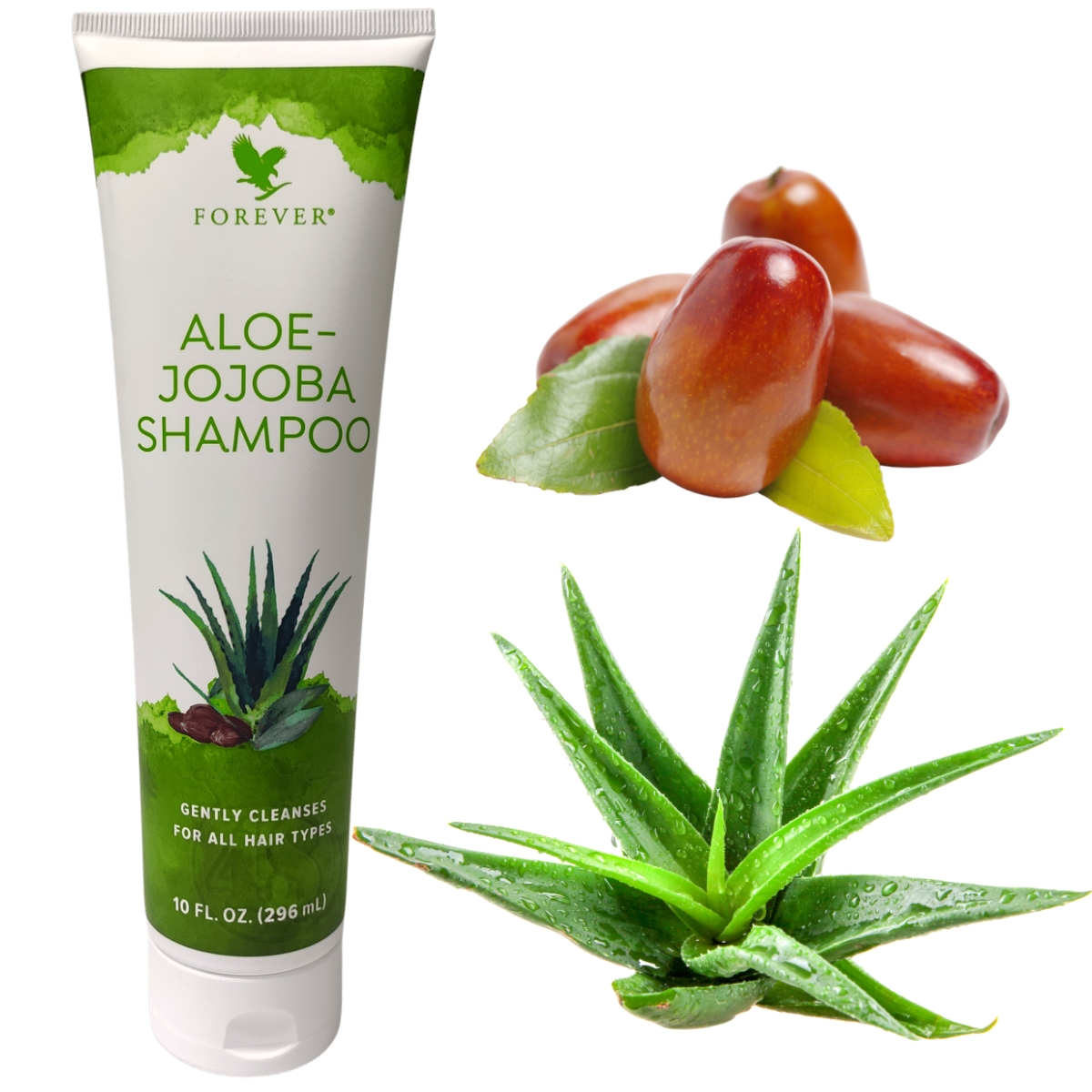 Aloe-Jojoba Shampoo Aloe Vera Forever Living Todos Cabelos