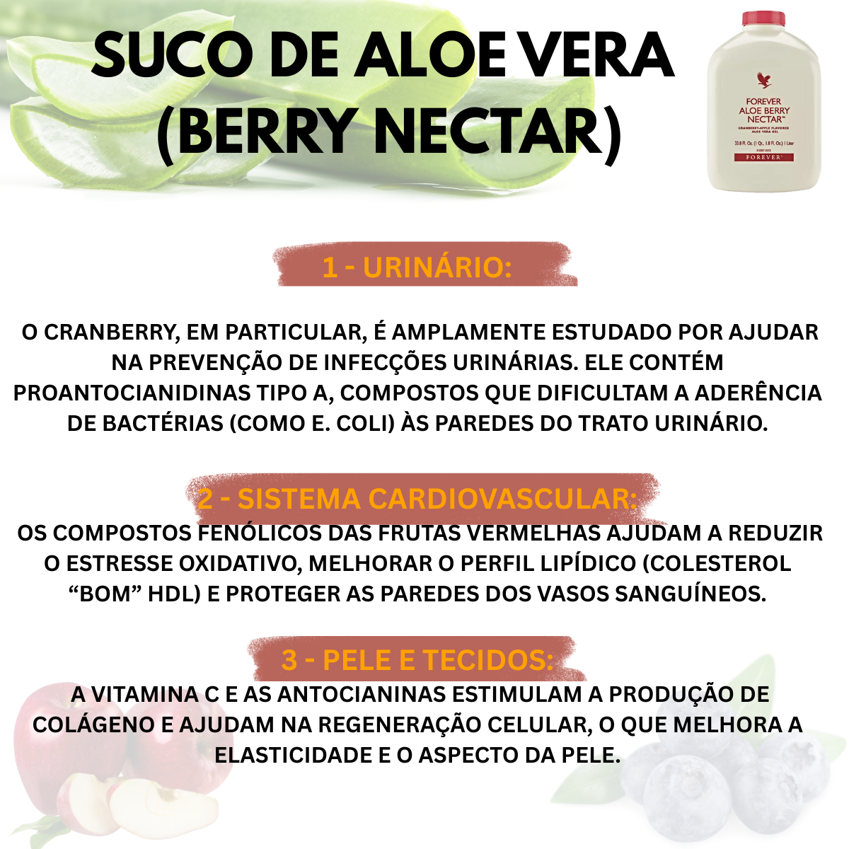 Forever Aloe Berry Nectar Suco Cramberry e Maçã Vegano - Imagem 6