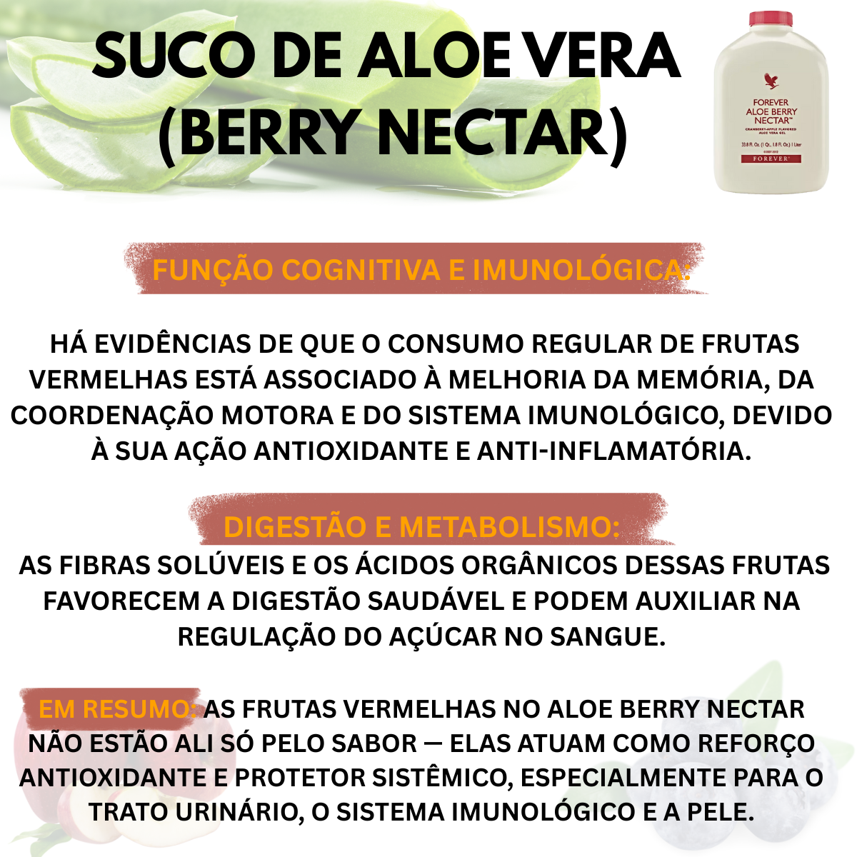 Forever Aloe Berry Nectar Suco Cramberry e Maçã Vegano - Imagem 7