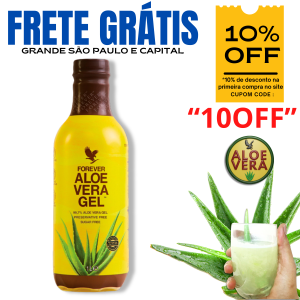 Suco Aloe Vera Gel Babosa Forever Living - Vegano 100% Puro Estabilizado