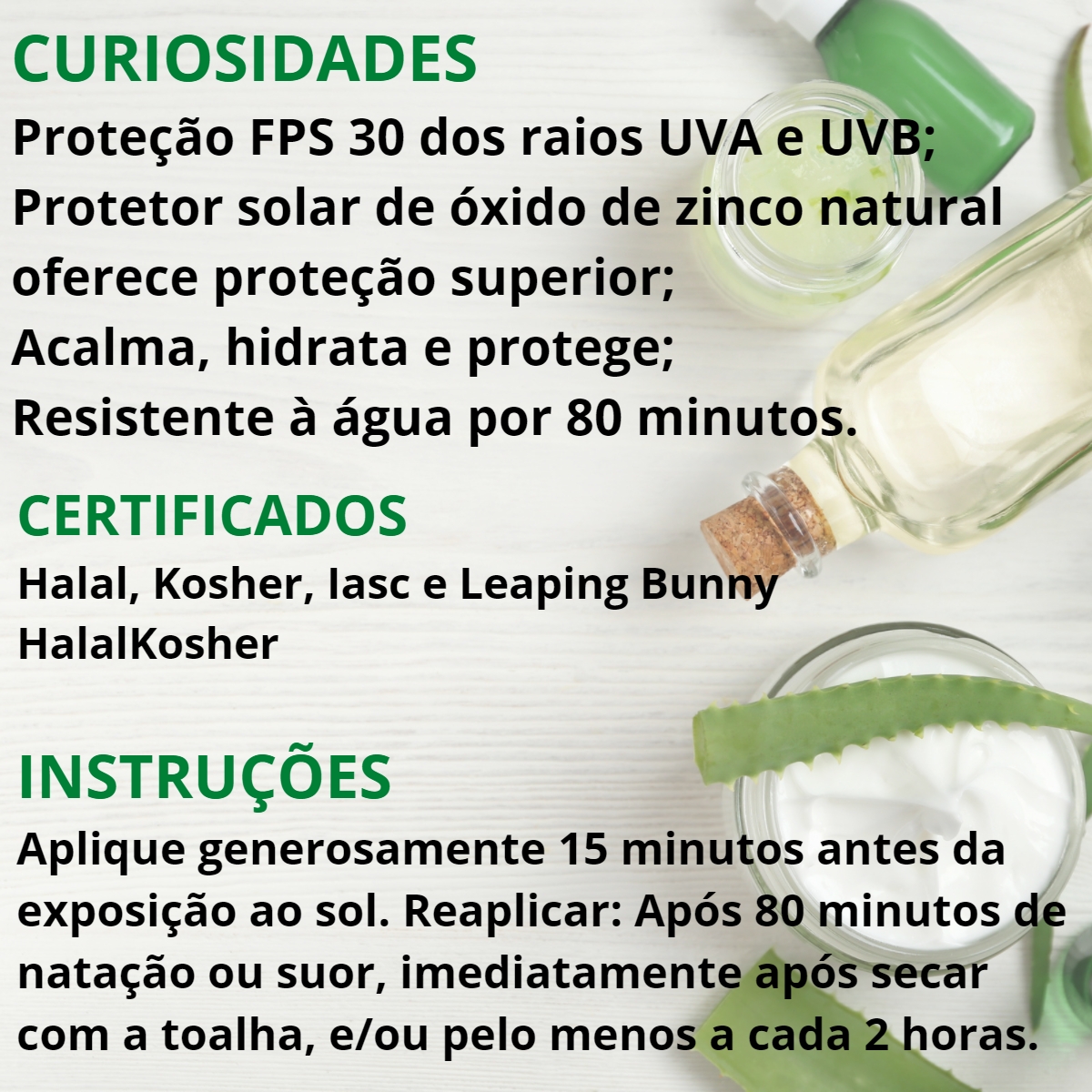 Protetor Solar Aloe Sunscreen Espectro FPS 30 Forever Living - Imagem 3